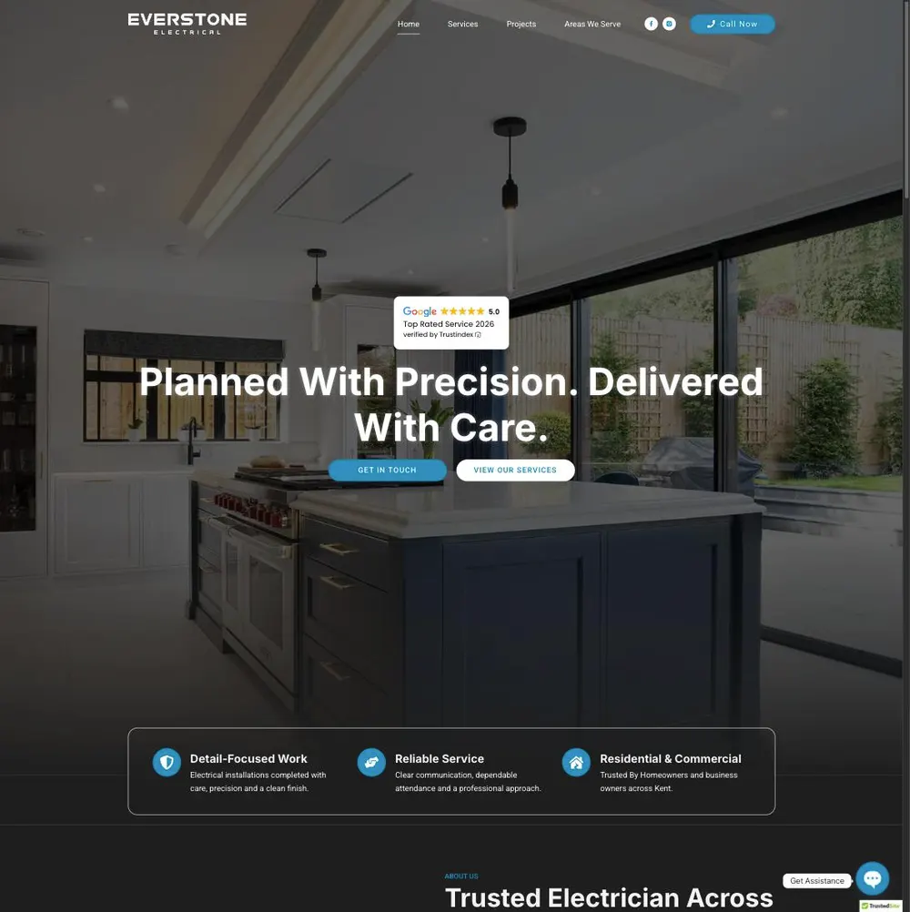 Everstone Electrical website built by Nero Engine