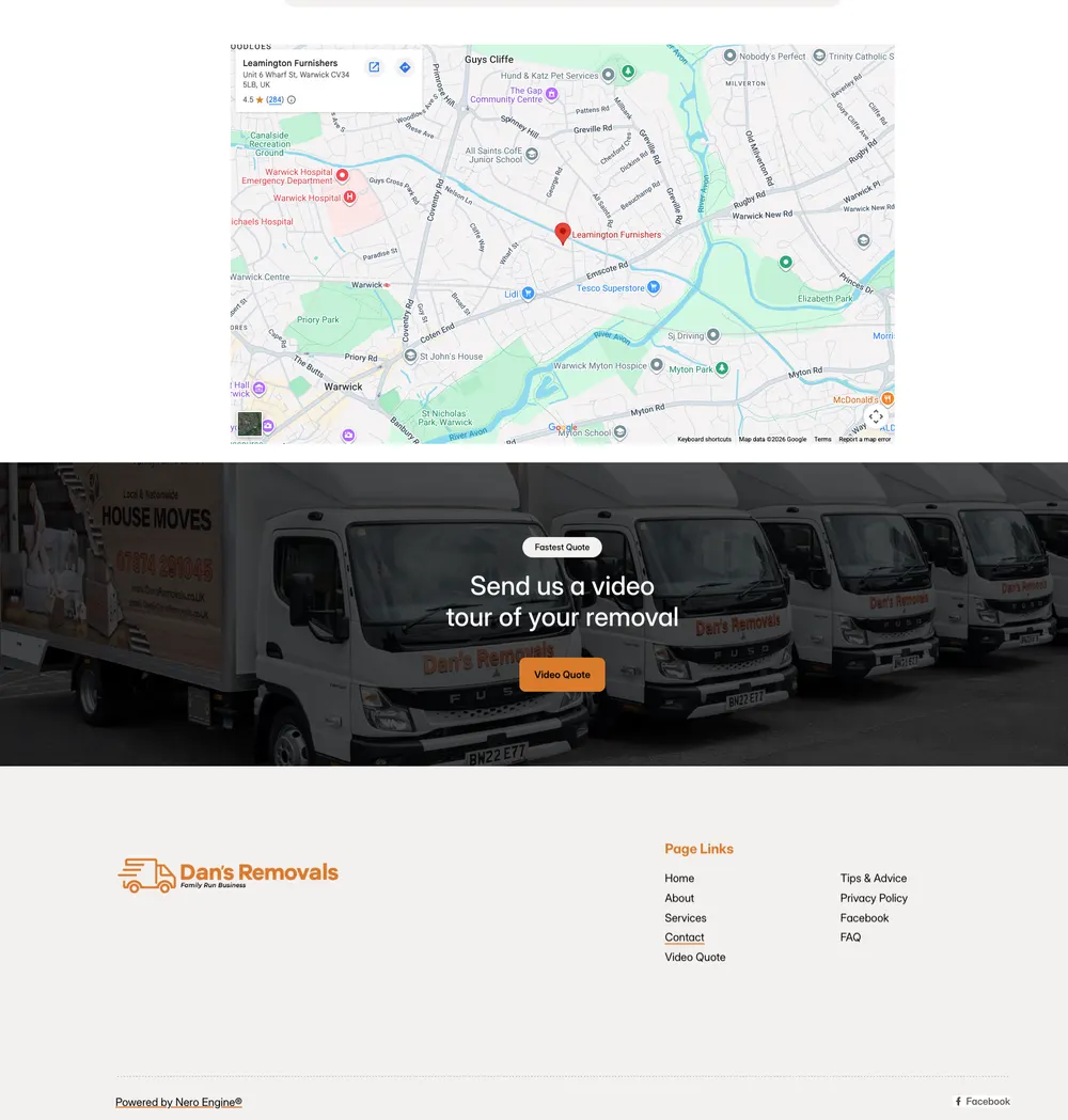Dan's Removals New section we added