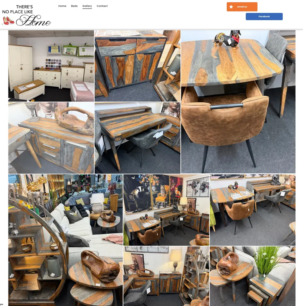 There's No Place Like Home Gallery Page before the rebuild